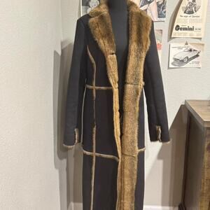 Vintage marvin richards faux fur coat